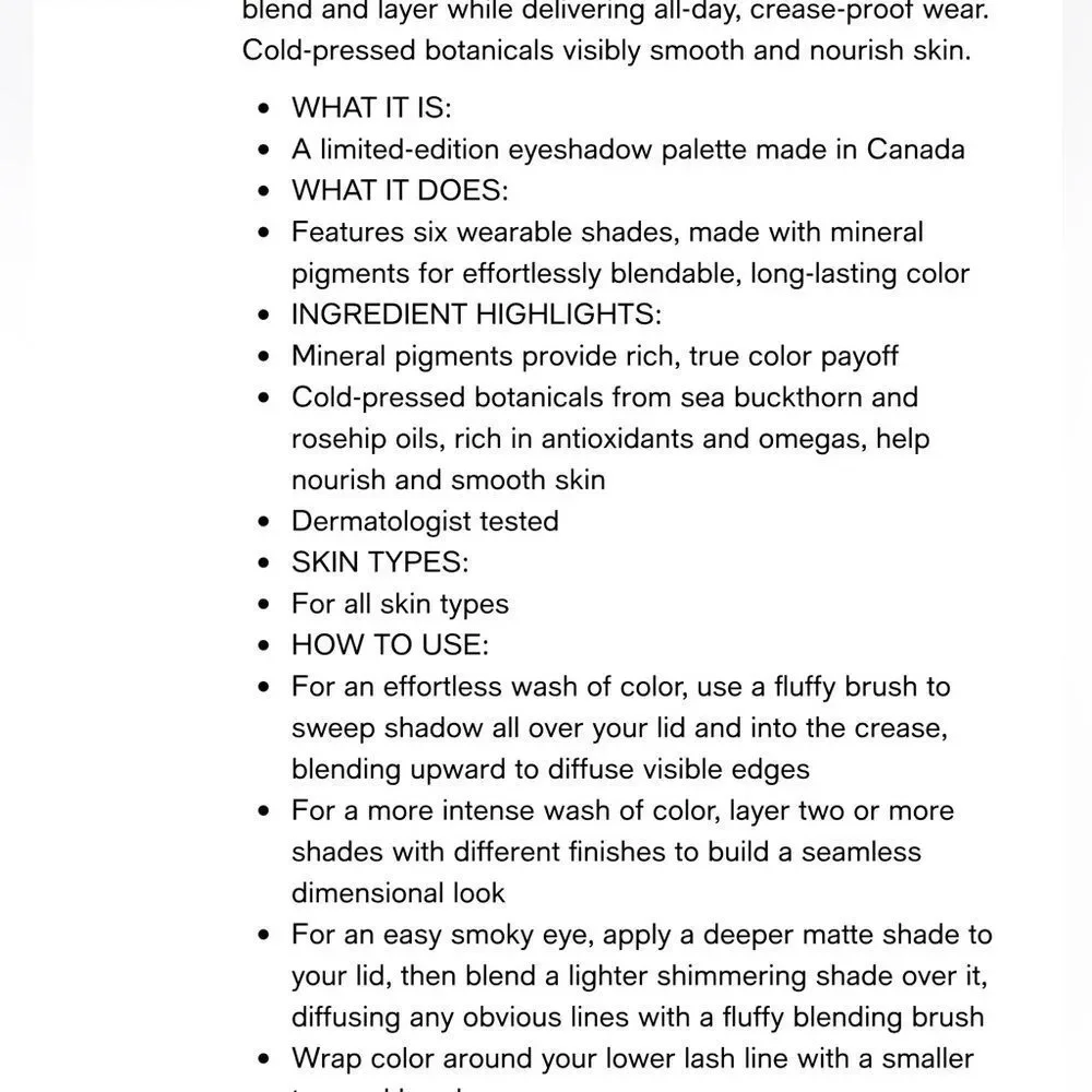 bareMinerals new specs